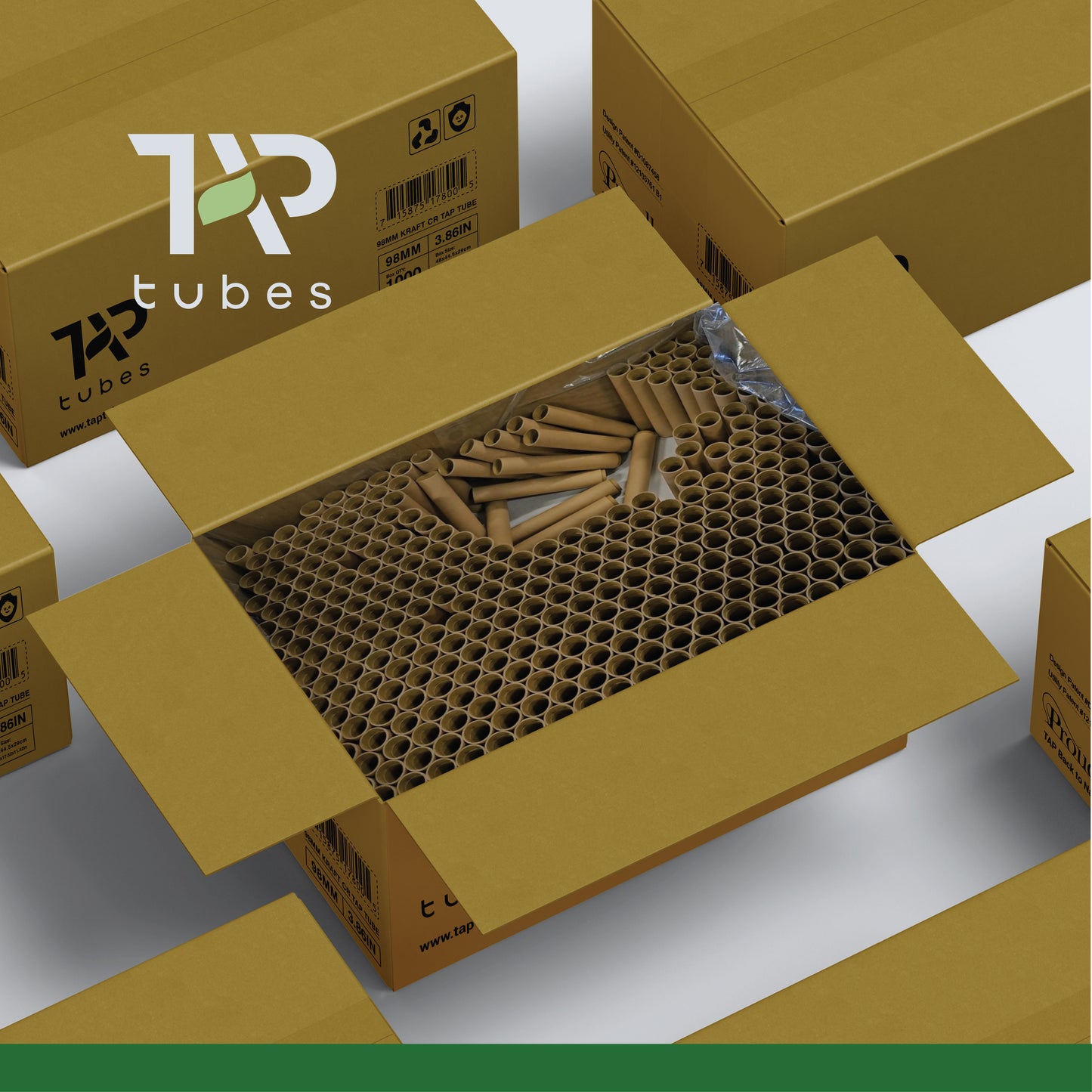 98mm Tap Tube: 24-Carton Pallet